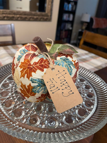 Handmade Fabric Pumpkins | Fall & Halloween Tabletop Decor