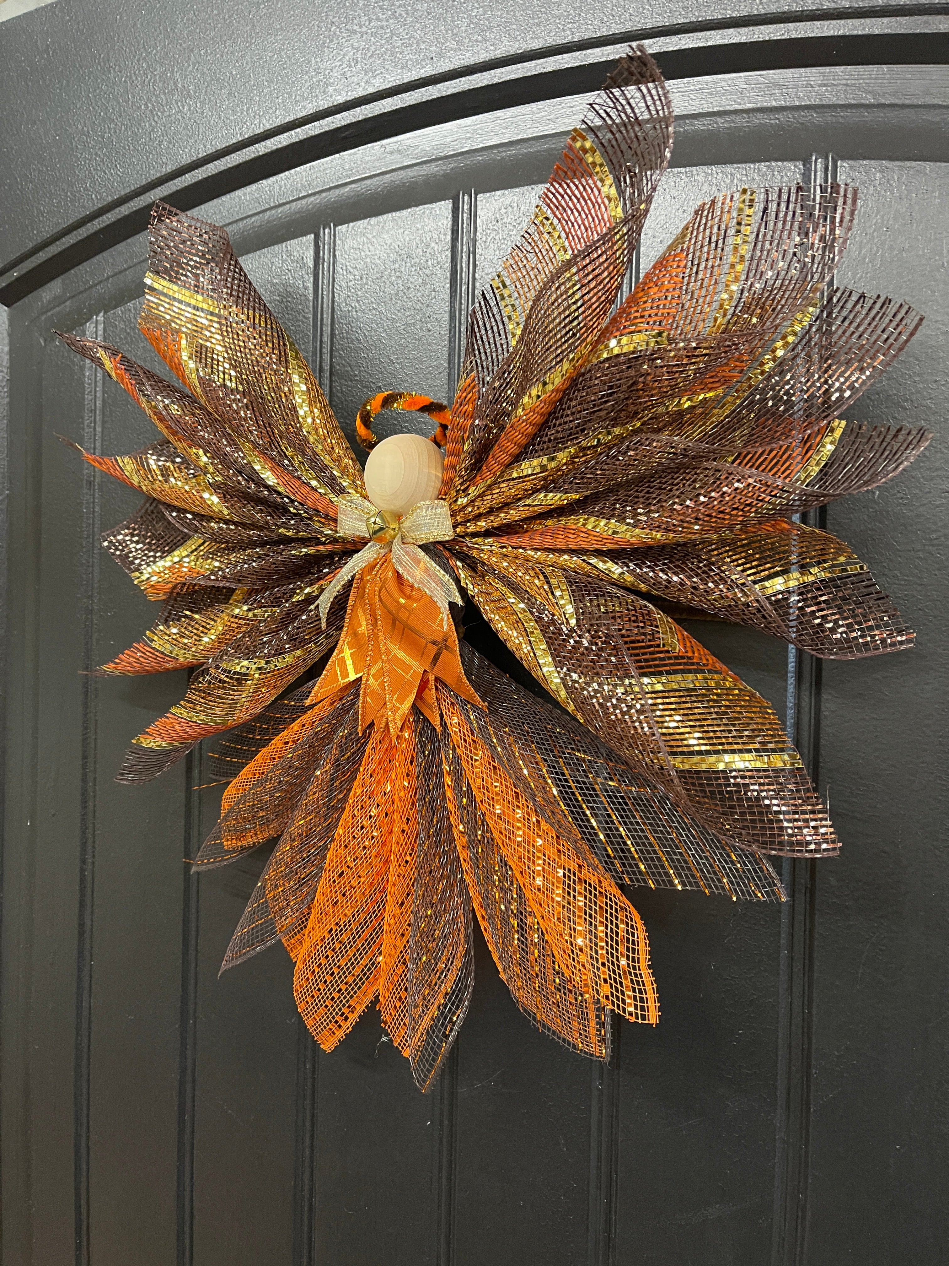 2024 Limited Edition Fall Traditional Angel Tree Topper, Autumn Wall Hanging, KatsCreationsNMore