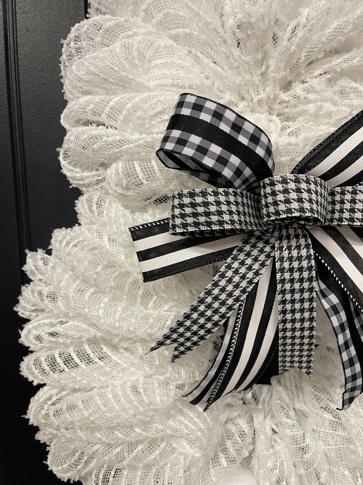 White Bunny Rabbit 2 Ways Wreath for Front Door, Spring Easter Everyday Decoration, KatsCreationsNMore