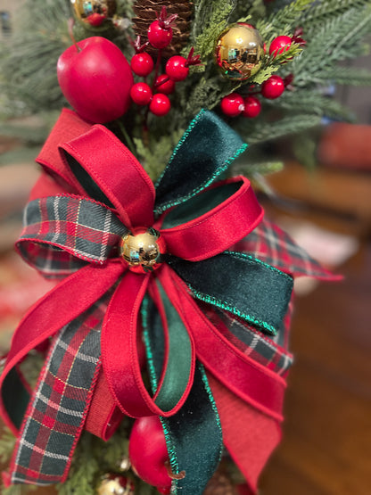 Christmas at the Orchard | Handmade Evergreen Holiday Swag