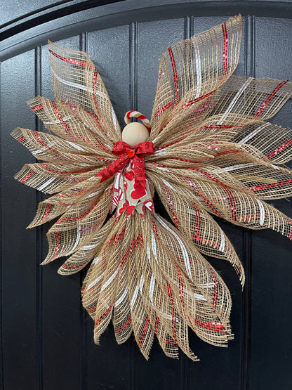 Valentine’s Day Country Angel Tree Topper, Graveside Memorial, KatsCreationsNMore