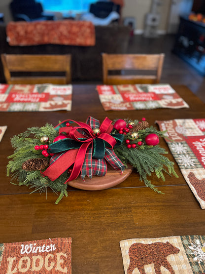 Christmas at the Orchard | Handmade Evergreen Holiday Swag