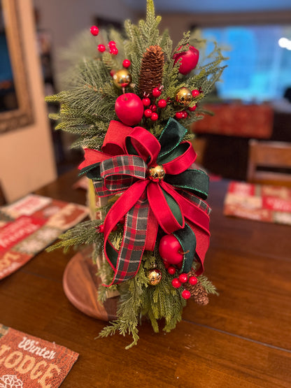 Christmas at the Orchard | Handmade Evergreen Holiday Swag