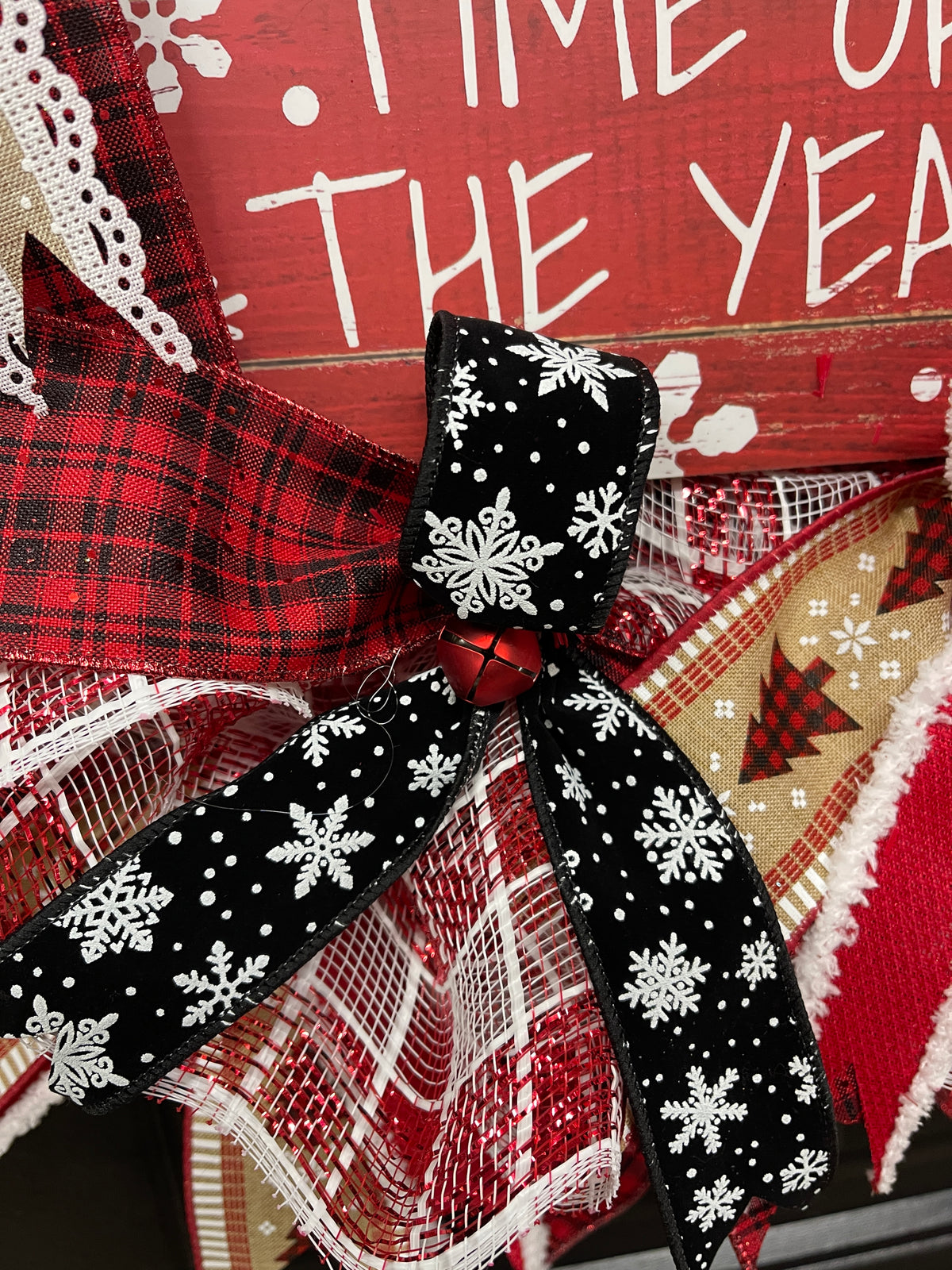 It’s The Most Wonderful Time of the Year Christmas Buffalo Plaid Wreath