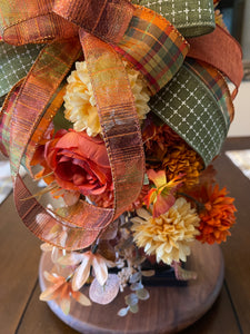Fall Floral Lantern Swag, Autumn Table Centerpiece, KatsCreationsNMore