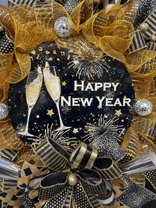 Happy New Years Wreath,