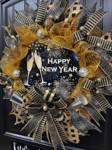 Happy New Years Wreath,