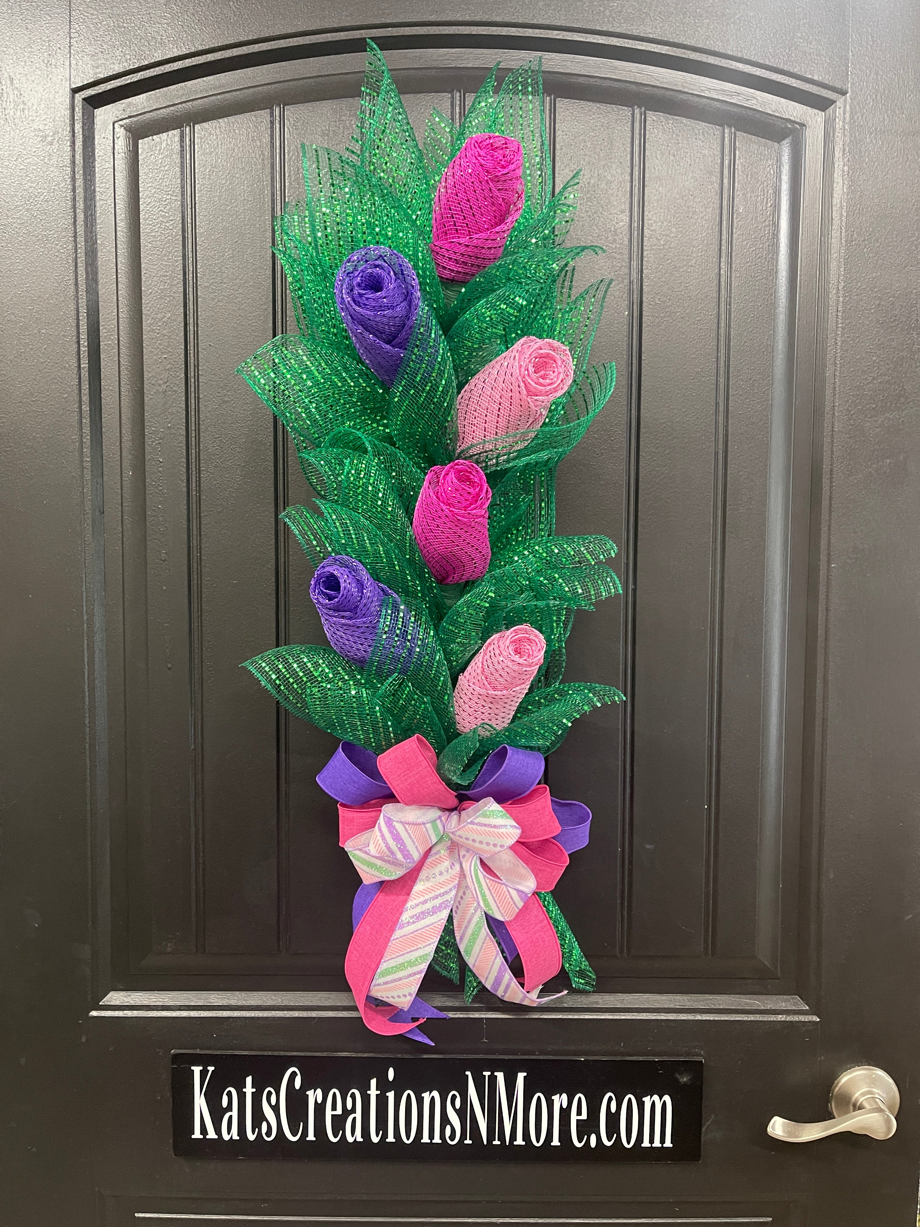 Assorted Rose Bud Bouquet, Graduation, Wedding, Baby and Bridal Shower Floral Decoration, KatsCreationsNMore