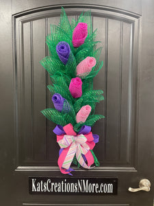 Assorted Rose Bud Bouquet, Graduation, Wedding, Baby and Bridal Shower Floral Decoration, KatsCreationsNMore