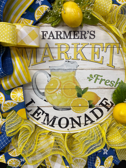 Farmers Market Fresh Lemonade, Kitchen Decor, Summer Lemons Front Door Decor, KatsCreationsnMore