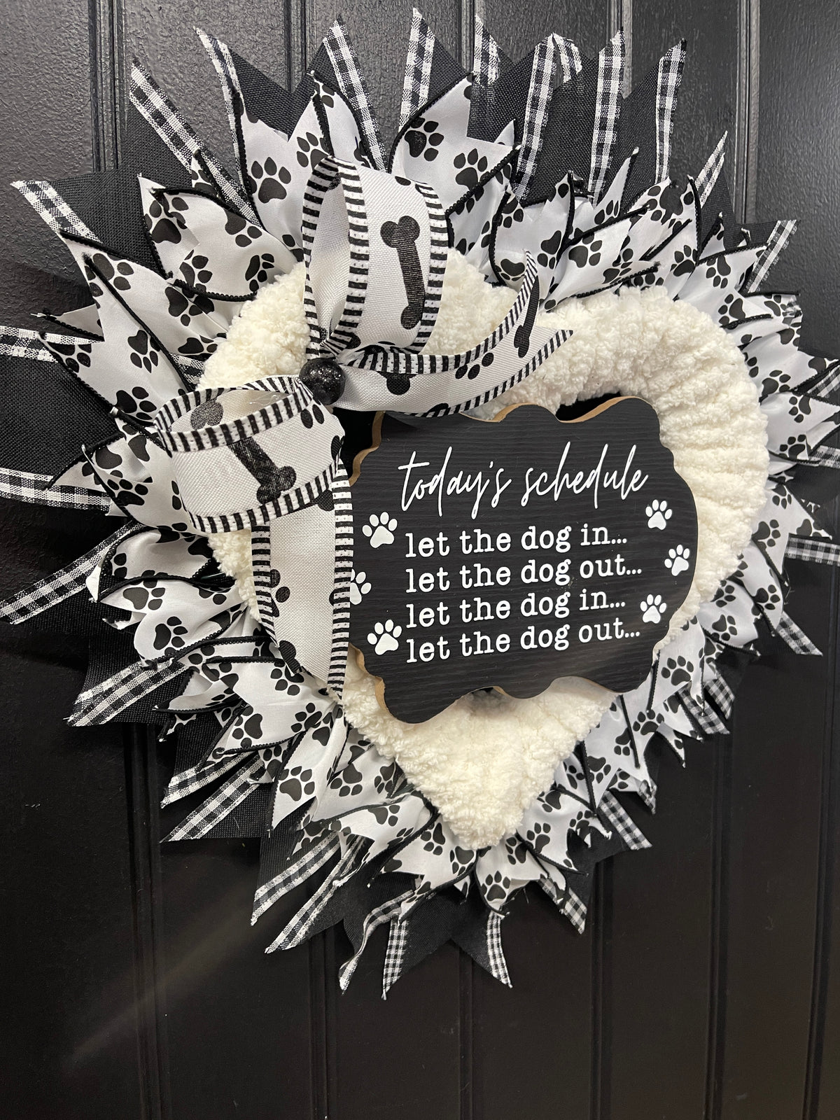 Dog Lover Heart Shaped Wreath, Gift for Veterinarian, Pet Groomers, Pet Rescues, KatsCreationsNMore