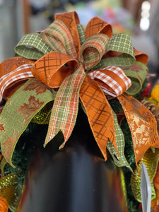 Fall Mailbox Swag, Autumn Floral Centerpiece, Thanksgiving Table Runner, KatsCreationsNMore