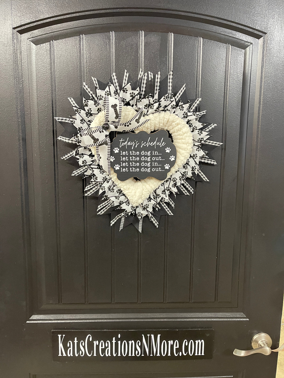 Dog Lover Heart Shaped Wreath, Gift for Veterinarian, Pet Groomers, Pet Rescues, KatsCreationsNMore