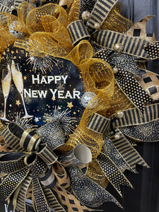 Happy New Years Wreath,