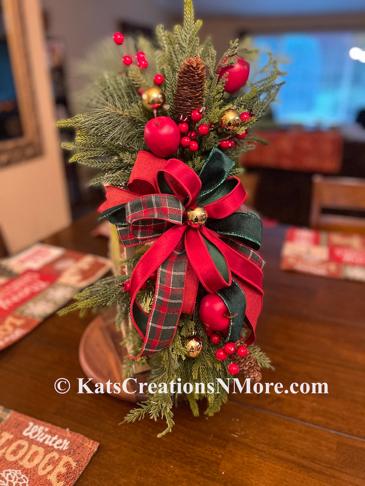 Christmas at the Orchard | Handmade Evergreen Holiday Swag