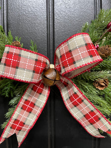 Set of 2 Mini Beaded Christmas Wreaths by KatsCreationsNMore