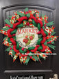 Farmer’s Market Strawberries Wreath, Summer Front Door Decor, Seasonal Kitchen Decoration, KatsCreationsNMore