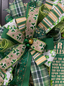 Irish Blessing St Patrick’s Day Wreath, KatsCreationsNMore