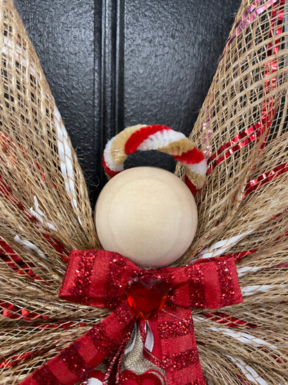Valentine’s Day Country Angel Tree Topper, Graveside Memorial, KatsCreationsNMore