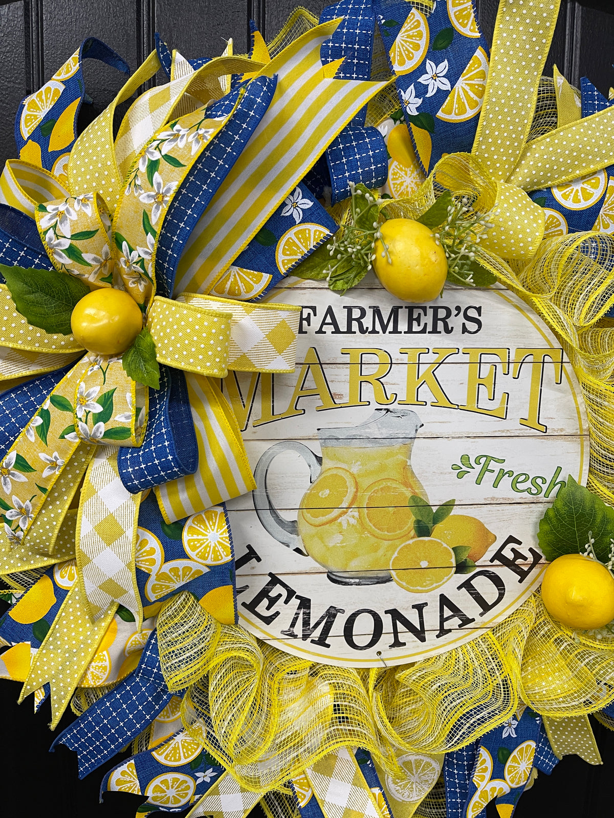 Farmers Market Fresh Lemonade, Kitchen Decor, Summer Lemons Front Door Decor, KatsCreationsnMore
