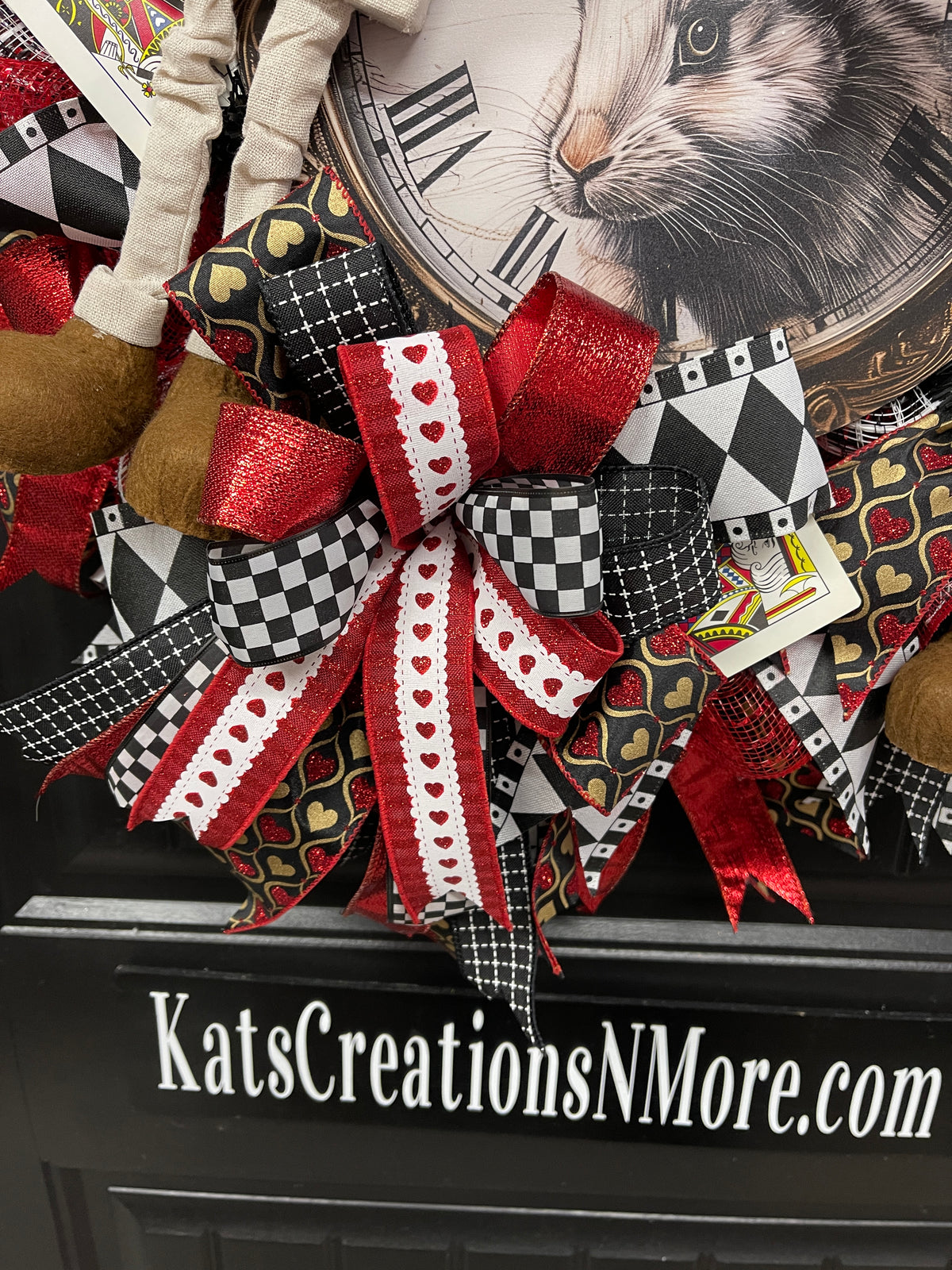 White Rabbits House of Cards Wreath, KatsCreationsNMore