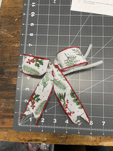 Mini Christmas Tree Bow Set, Holiday Gift Decor, Winter Country Package Bows, KatsCreationsNMore