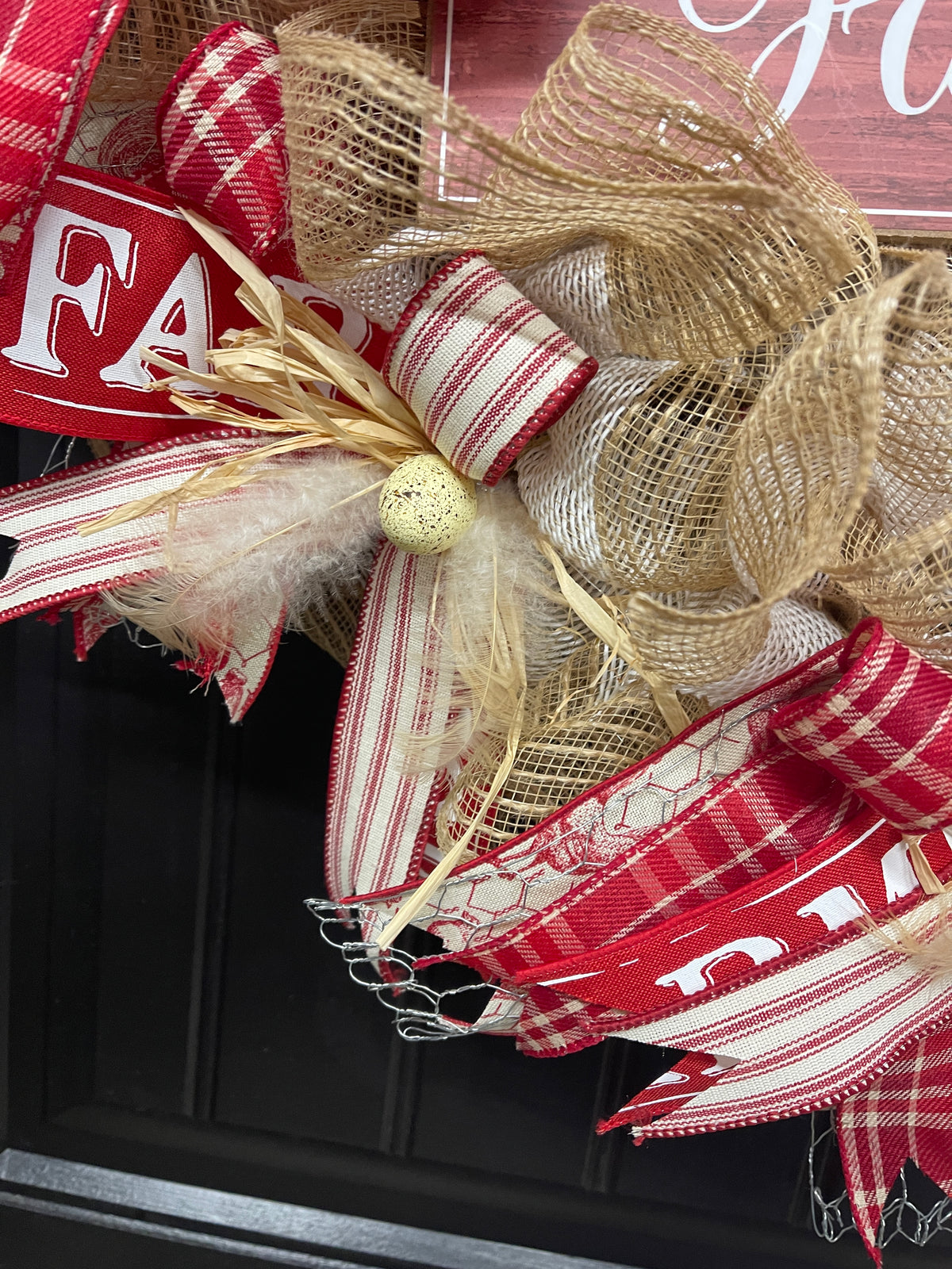 Farmhouse Chicken Country Wreath by KatsCreationsNMore