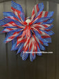 Liberty Patriotic Limited Edition Deco Mesh Angel Tree Topper, America’s 250th Birthday Celebration Front Door Decor, KatsCreationsNMore