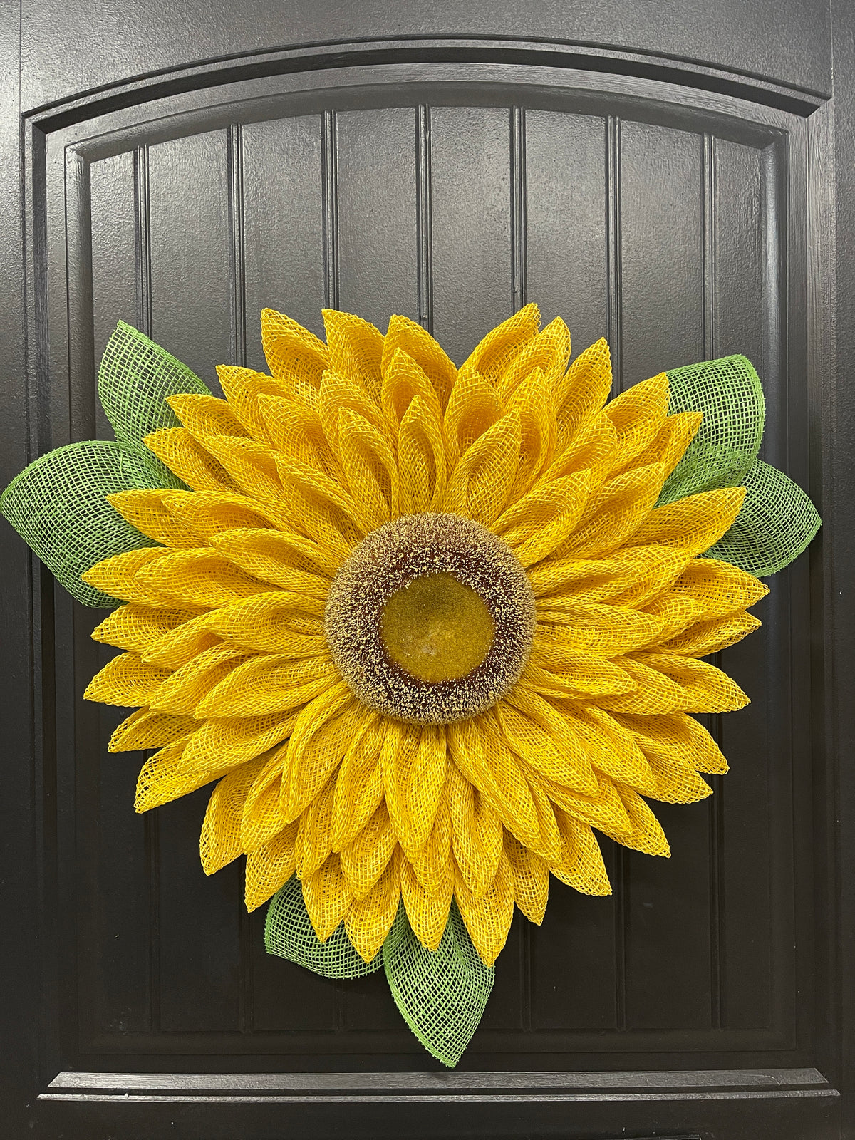 Yellow Sunflower Wreath by KatsCreationsNMore