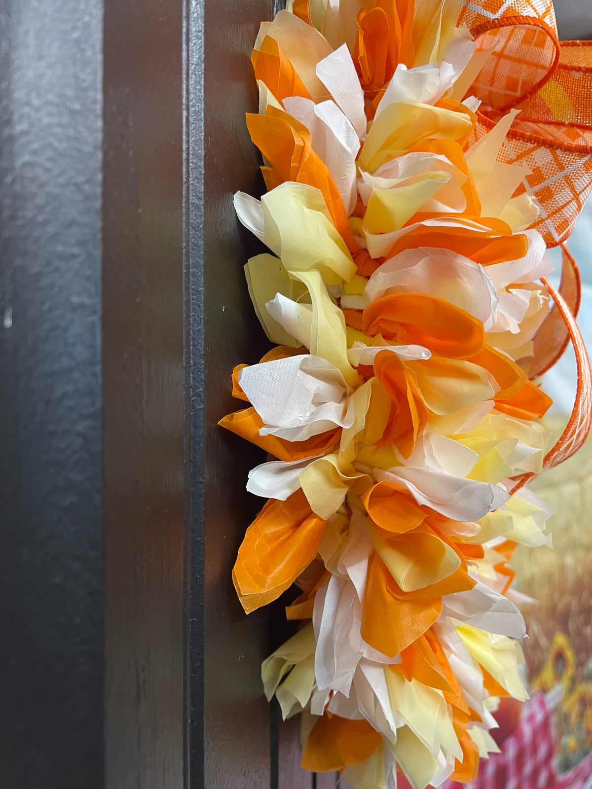 Halloween Boo Ghost Candy Corn Wreath, KatsCreationsNMore