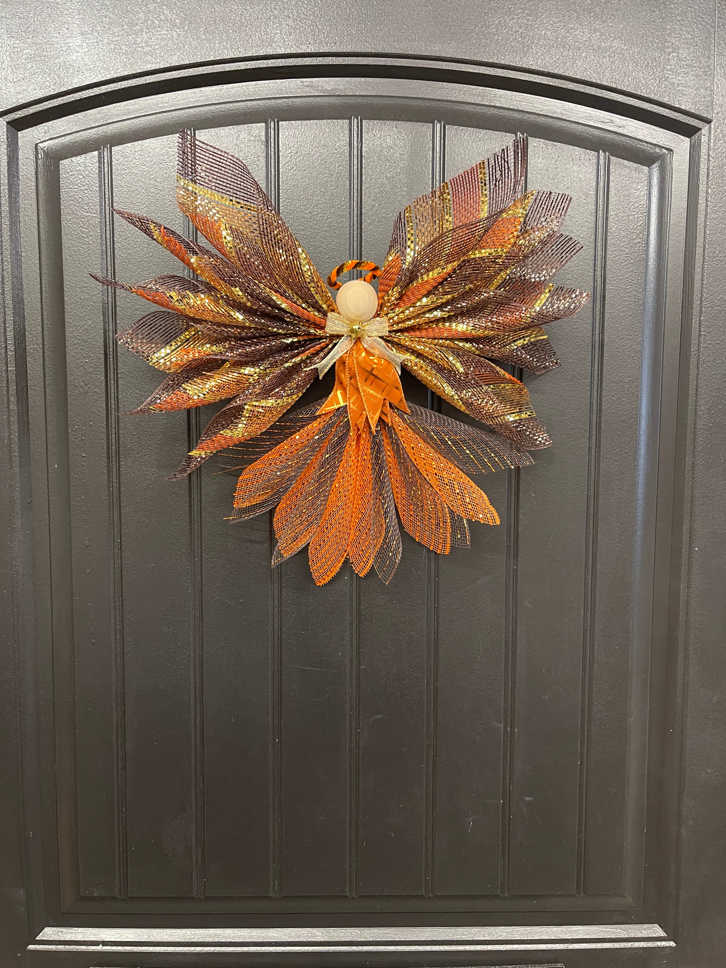 2024 Limited Edition Fall Traditional Angel Tree Topper, Autumn Wall Hanging, KatsCreationsNMore