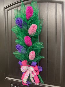 Assorted Rose Bud Bouquet, Graduation, Wedding, Baby and Bridal Shower Floral Decoration, KatsCreationsNMore