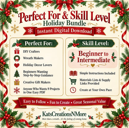 Holiday Bundle | 9 DIY Wreath & Seasonal Decor Tutorials