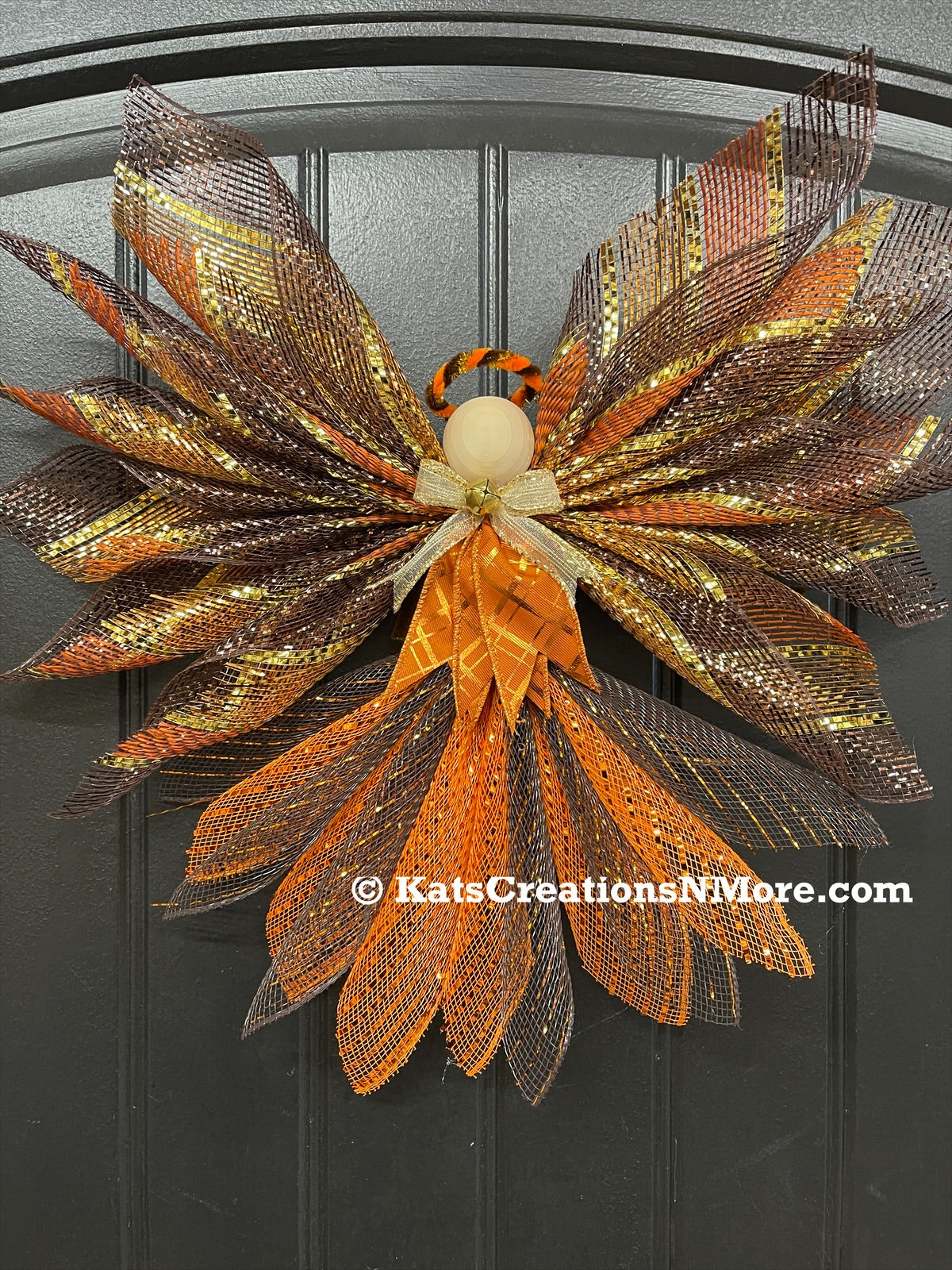 2024 Limited Edition Fall Traditional Angel Tree Topper, Autumn Wall Hanging, KatsCreationsNMore