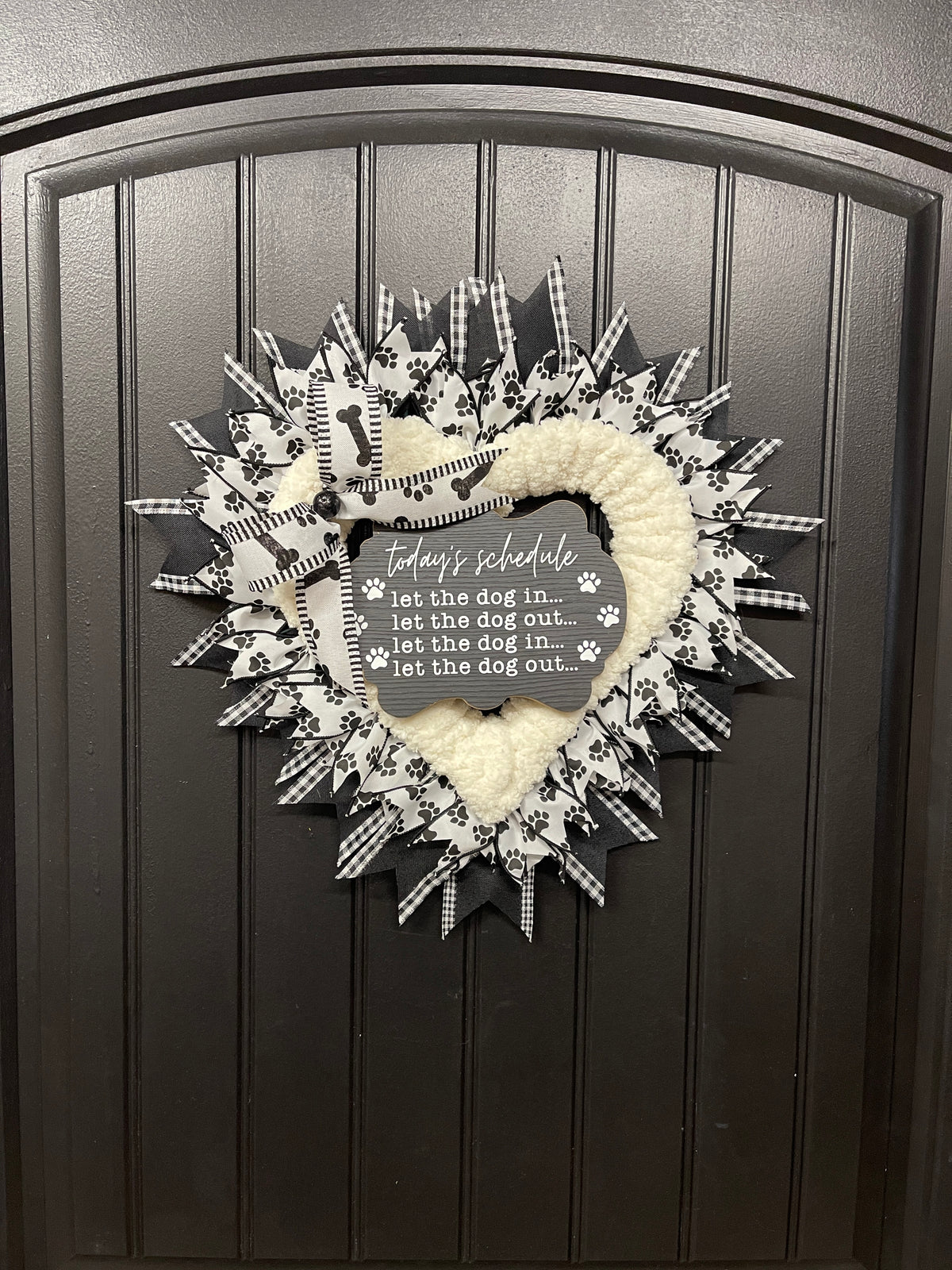 Dog Lover Heart Shaped Wreath, Gift for Veterinarian, Pet Groomers, Pet Rescues, KatsCreationsNMore