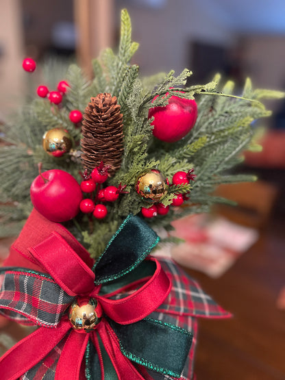Christmas at the Orchard | Handmade Evergreen Holiday Swag
