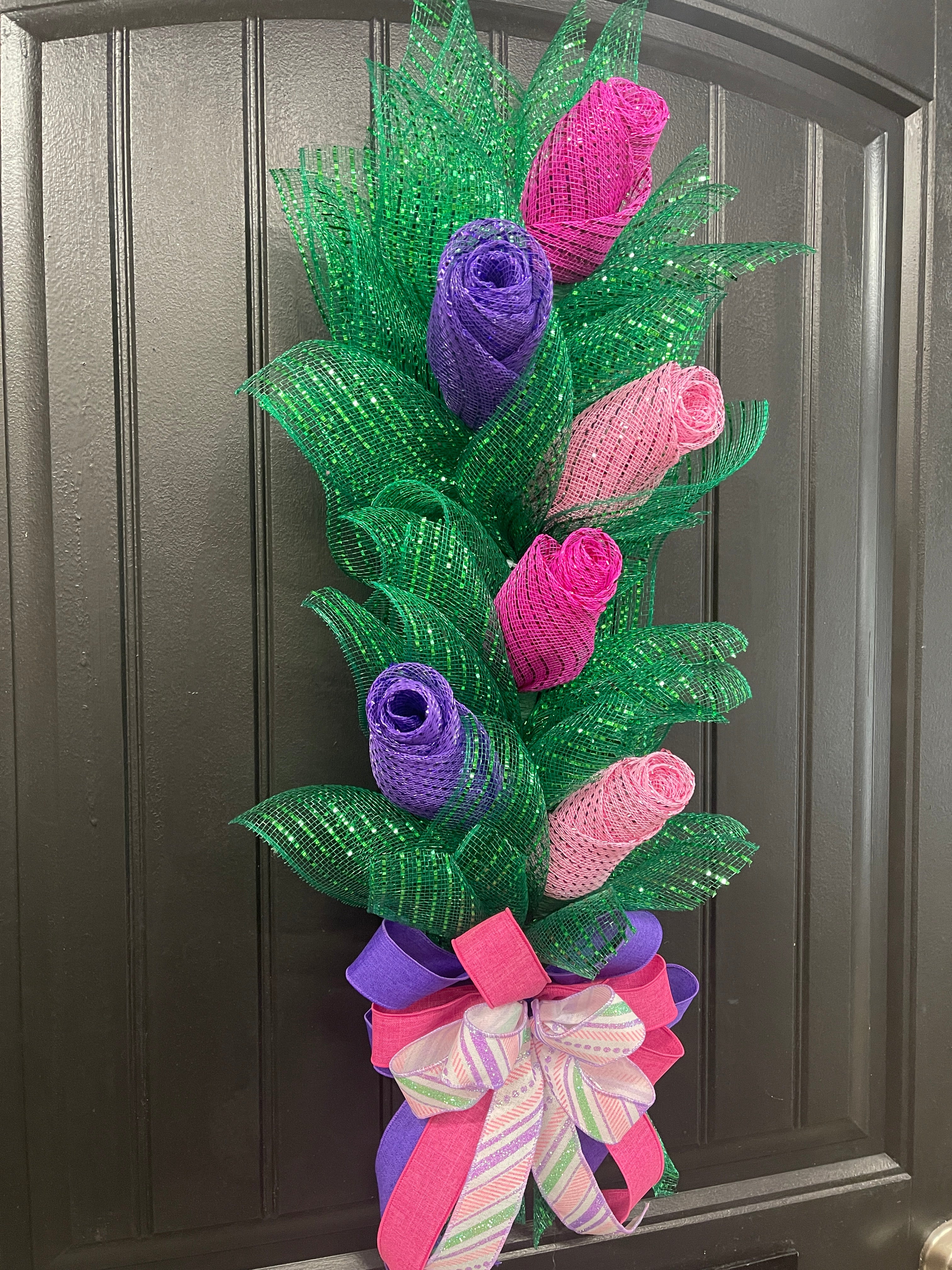 Assorted Rose Bud Bouquet, Graduation, Wedding, Baby and Bridal Shower Floral Decoration, KatsCreationsNMore