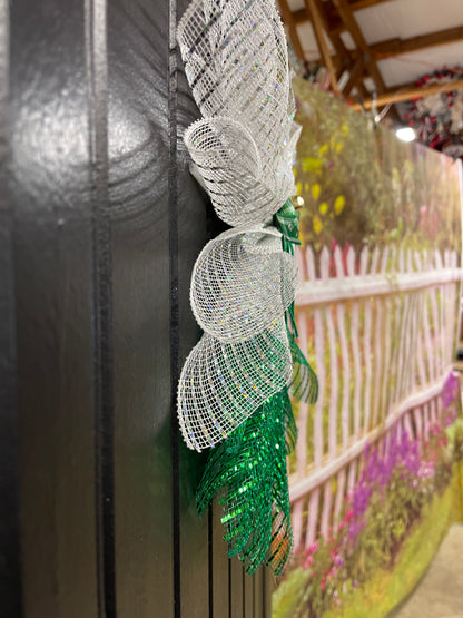 St. Patrick’s Day Angel Tree Topper, Irish Guardian Angel Wall Hanging, Holiday Graveside Memorial, KatsCreationsNMore
