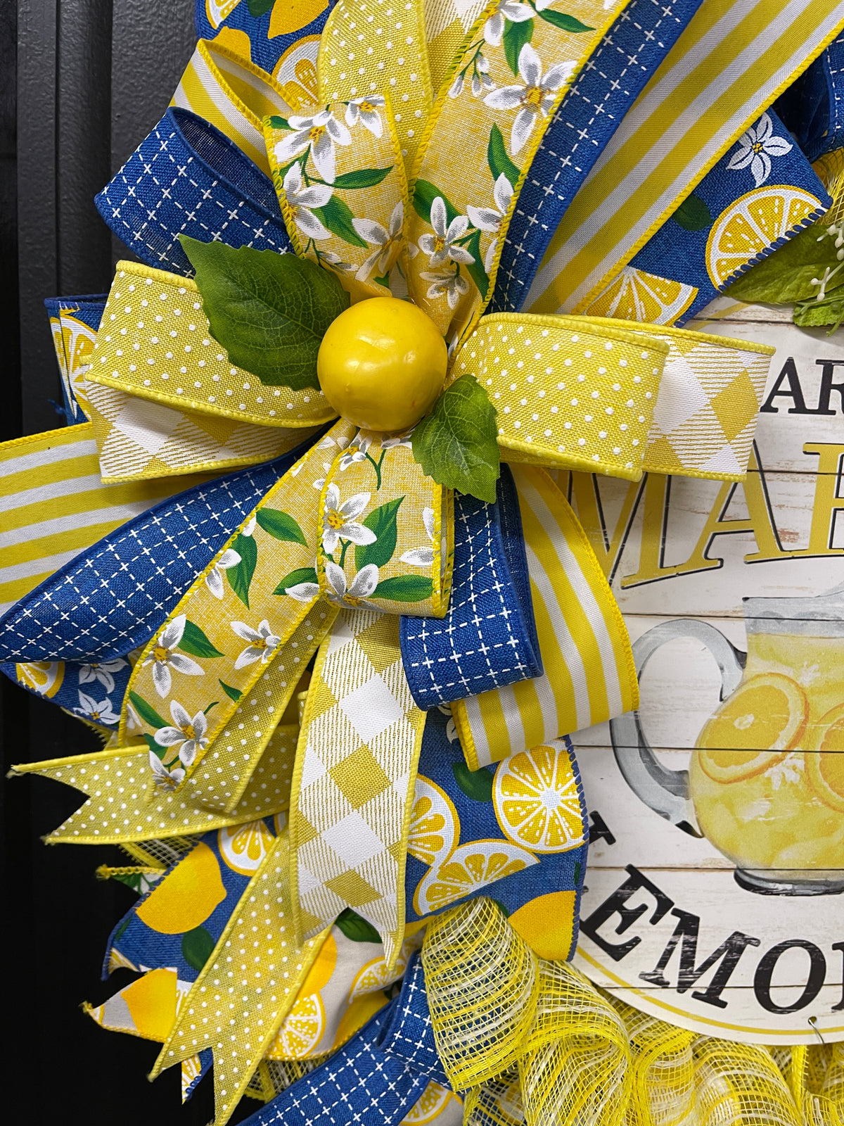 Farmers Market Fresh Lemonade, Kitchen Decor, Summer Lemons Front Door Decor, KatsCreationsnMore