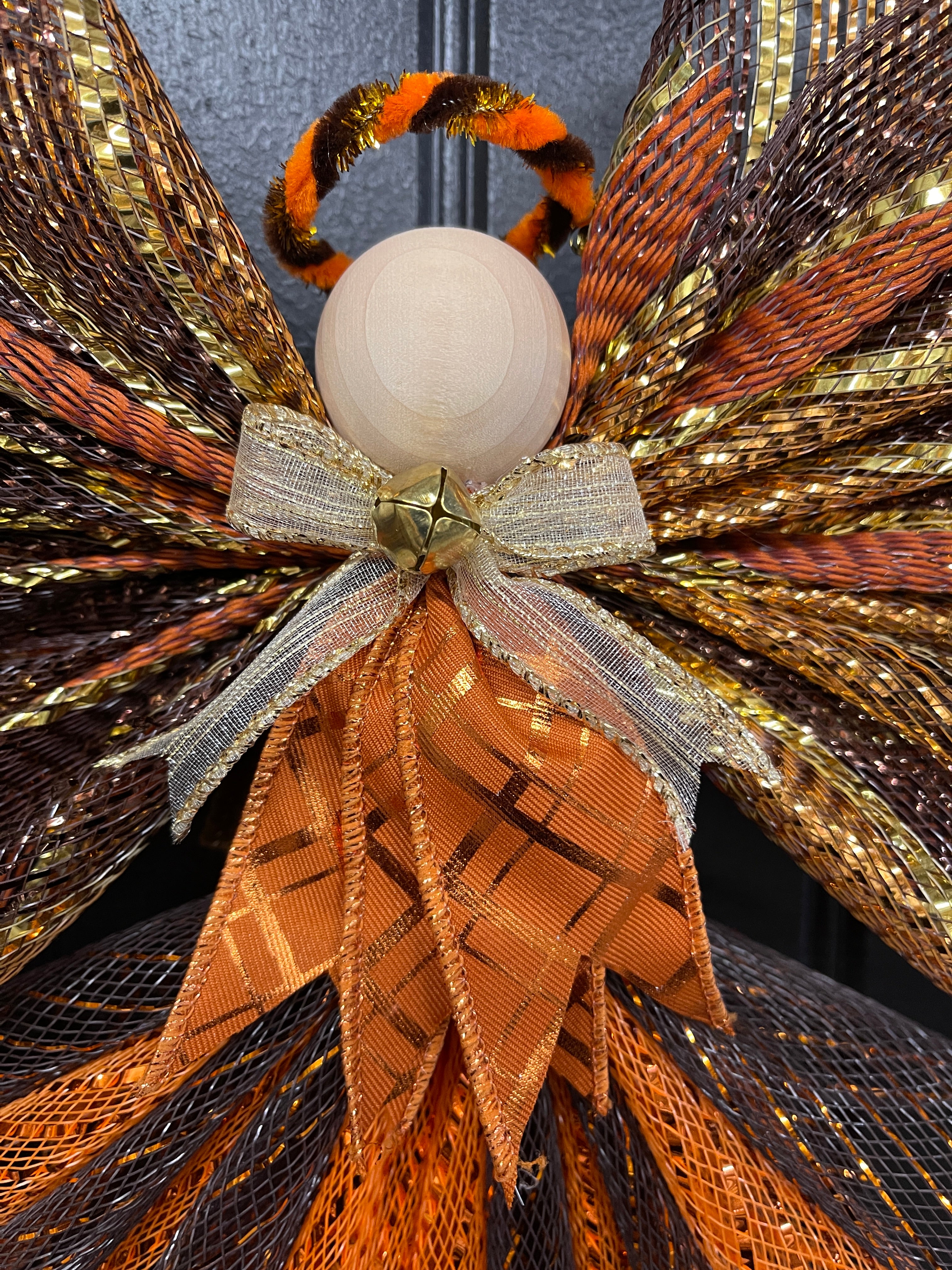 2024 Limited Edition Fall Traditional Angel Tree Topper, Autumn Wall Hanging, KatsCreationsNMore