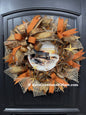 Beach Sunset Psalm 46:10 Wreath, Coastal Sunrise Front Door Decor, KatsCreationsNMore