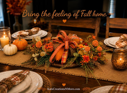 Fall Lantern Swag, Autumn Floral Swag, Fall Lantern Decor, Orange Fall Decor, Thanksgiving Table Decor, Fall Centerpiece