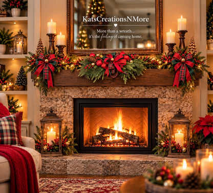Christmas at the Orchard | Handmade Evergreen Holiday Swag