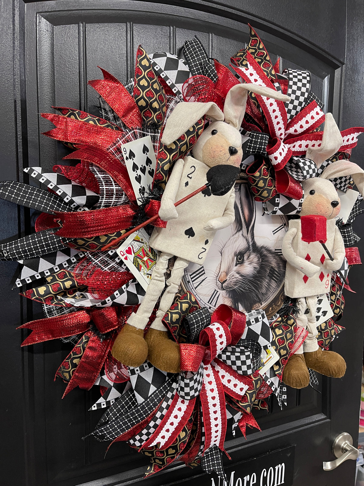White Rabbits House of Cards Wreath, KatsCreationsNMore