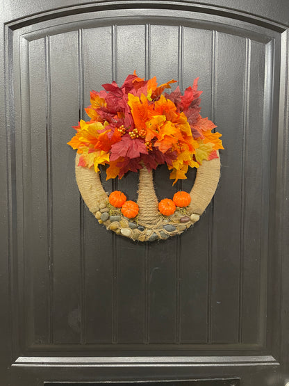 Fall Tree of Life Wreath, KatsCreationsNMore