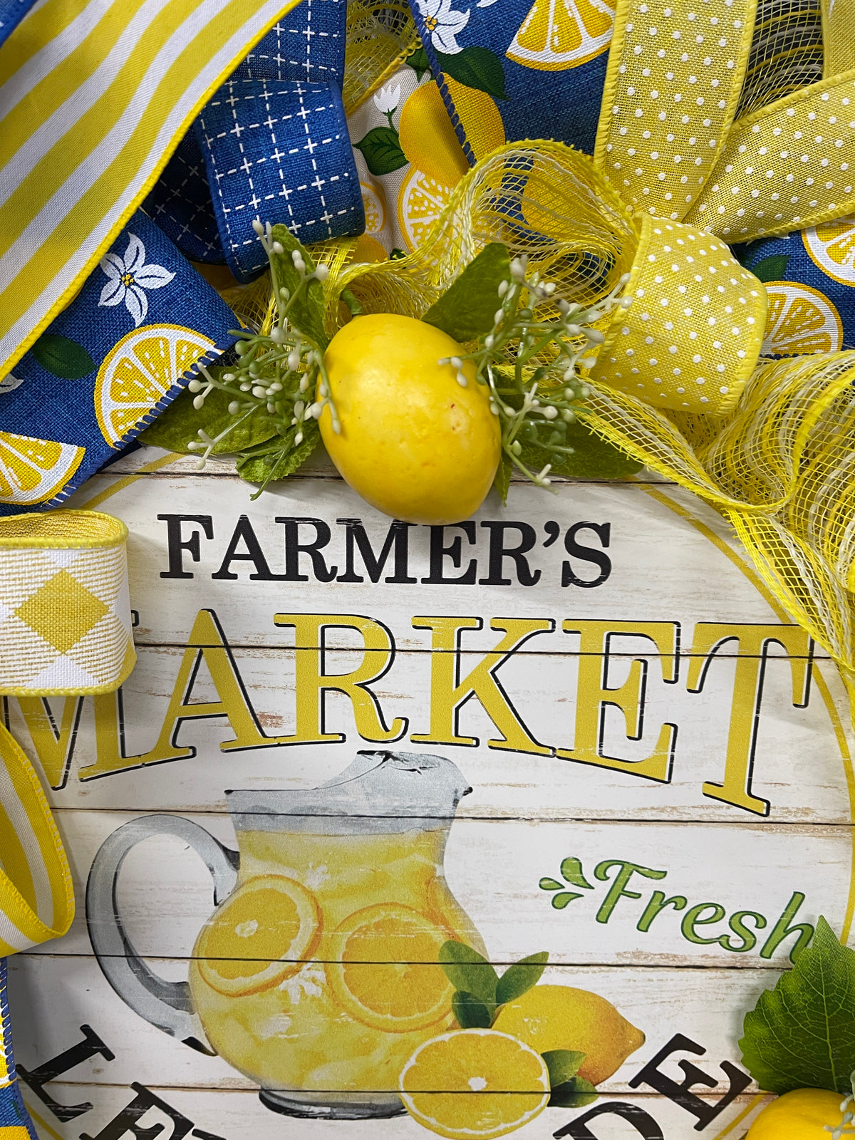 Farmers Market Fresh Lemonade, Kitchen Decor, Summer Lemons Front Door Decor, KatsCreationsnMore