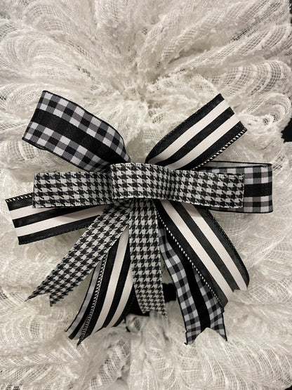White Bunny Rabbit 2 Ways Wreath for Front Door, Spring Easter Everyday Decoration, KatsCreationsNMore