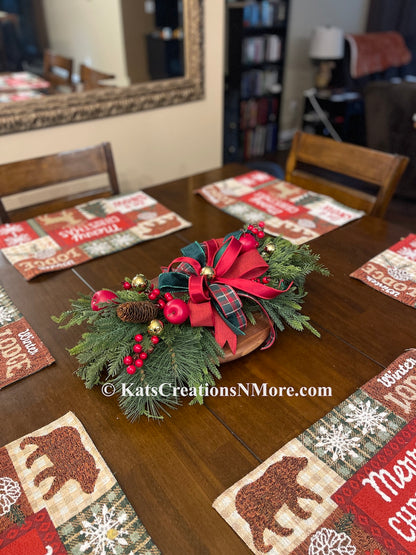 Christmas at the Orchard | Handmade Evergreen Holiday Swag
