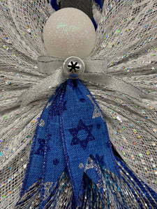 Israel Hanukkah Star of David Angel Tree Topper by KatsCreationsNMore