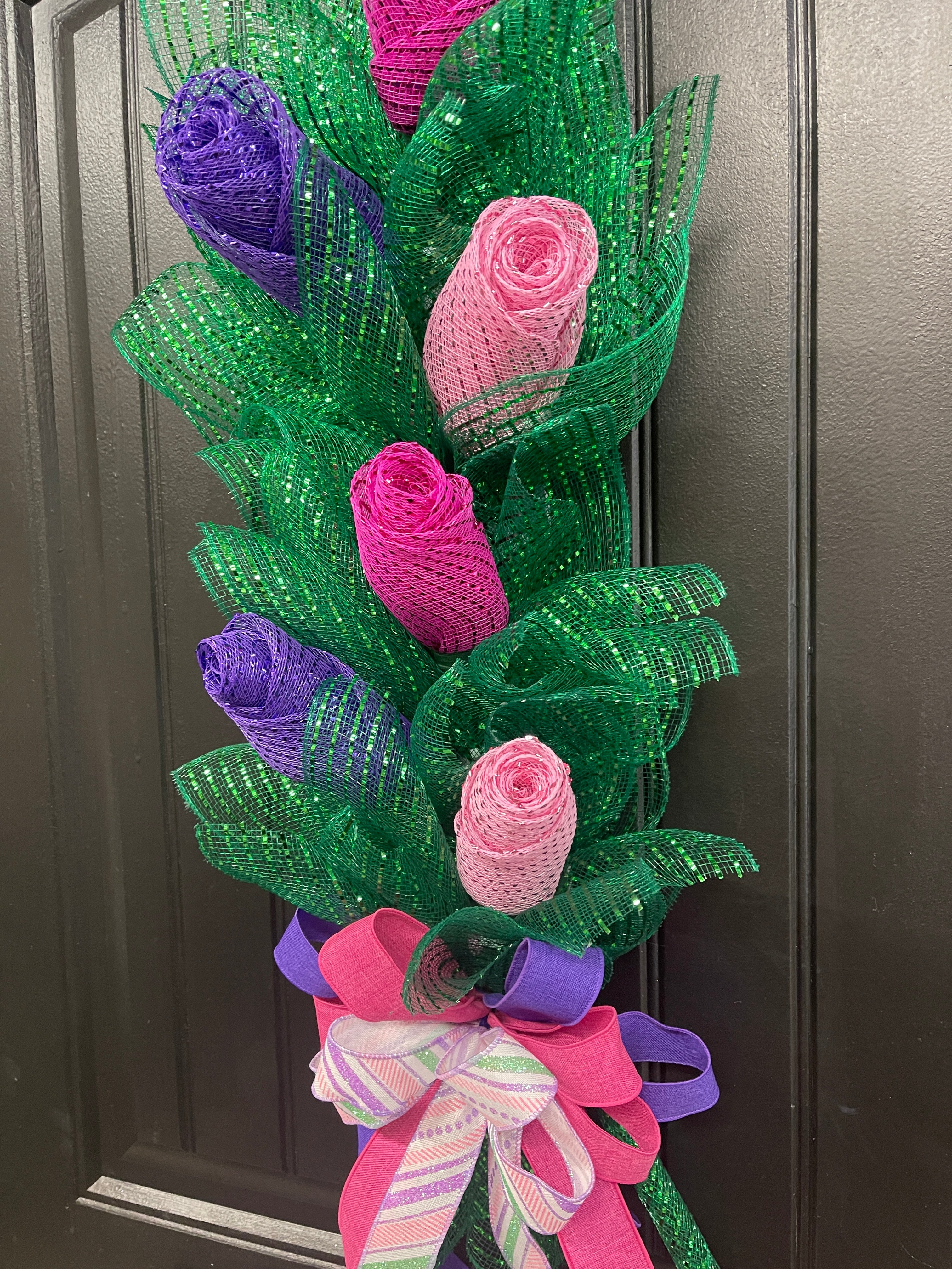 Assorted Rose Bud Bouquet, Graduation, Wedding, Baby and Bridal Shower Floral Decoration, KatsCreationsNMore